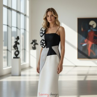  Váy dài đắp vải, vẽ tay CI27 